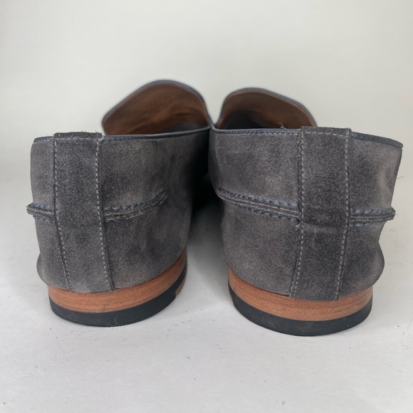 Modern Fiction Shoes Loafers Slip Ons Men Size 46 US 13 Gray Suede - Picture 11 of 16